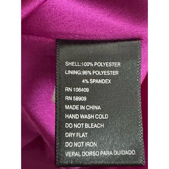 GIANNI BINI Fuchsia Orange Embroidered Floral Sleeveless Dress - Sz Small - Picture 4 of 5